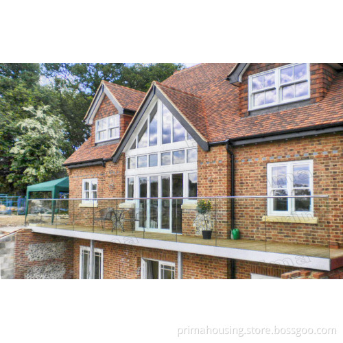 Side Mounted Glass Channel Balcony Glass Railing